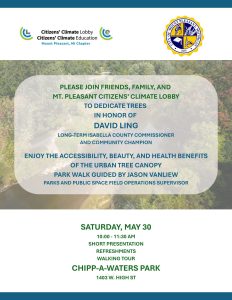 Flyer for David Ling Tree Event 