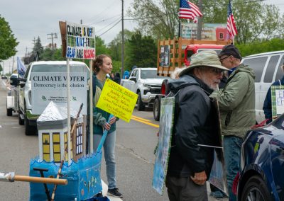 Group of protestors holding a sign 1